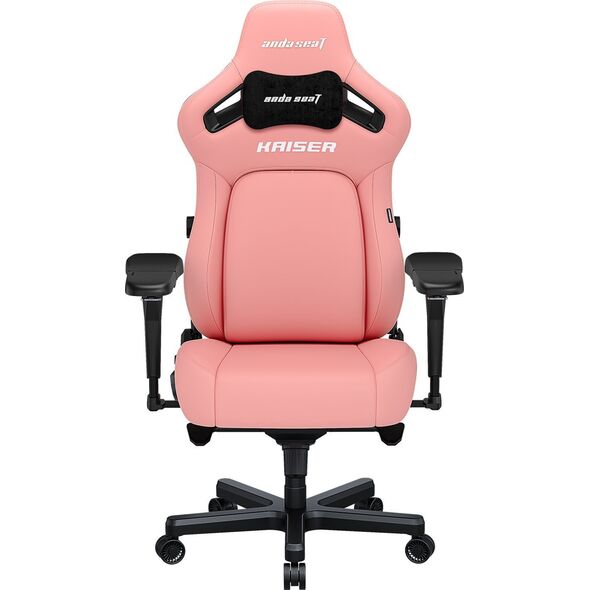 Fotel gamingowy Kaiser 4 L Anda Seat skórzany różowy