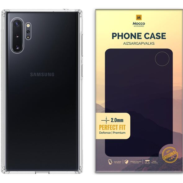 Mocco Ultra Θήκη Πλάτης 2 mm Σιλικόνης για Samsung N975 Galaxy Note 10 Plus Διαφανής