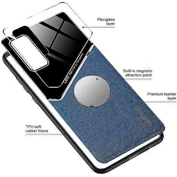 Δερμάτινη Θήκη Πλάτης Mocco Lens για Xiaomi Mi 11 Μπλε