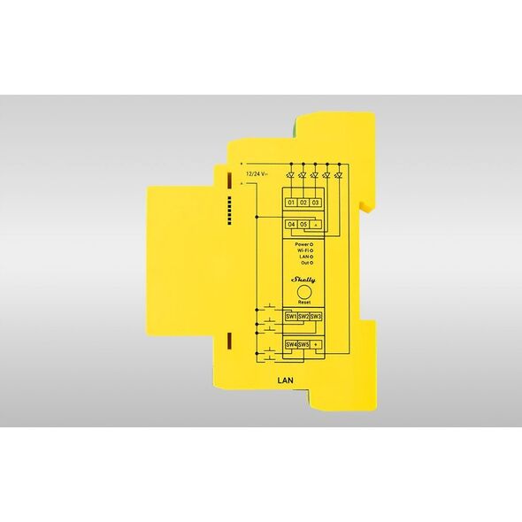Shelly Ρελέ "Pro RGBWW PM" WLAN LED Ελεγκτής Φωτισμού LAN BT