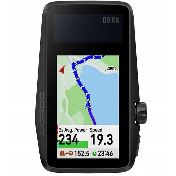 COROS DURA solarny komputer rowerowy GPS 120h czasu pracy 2,7"