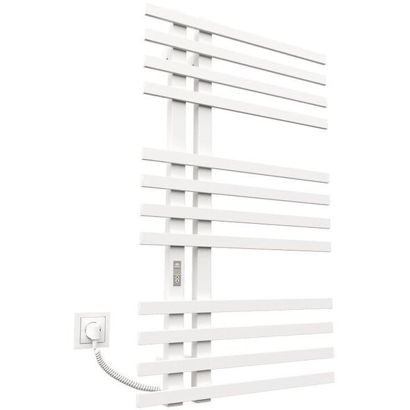 Ηλεκτρική πετσέτα Kosser Brash 1000x600/12 EL, με χρονοδιακόπτη, λευκό (καλώδιο αριστερά)