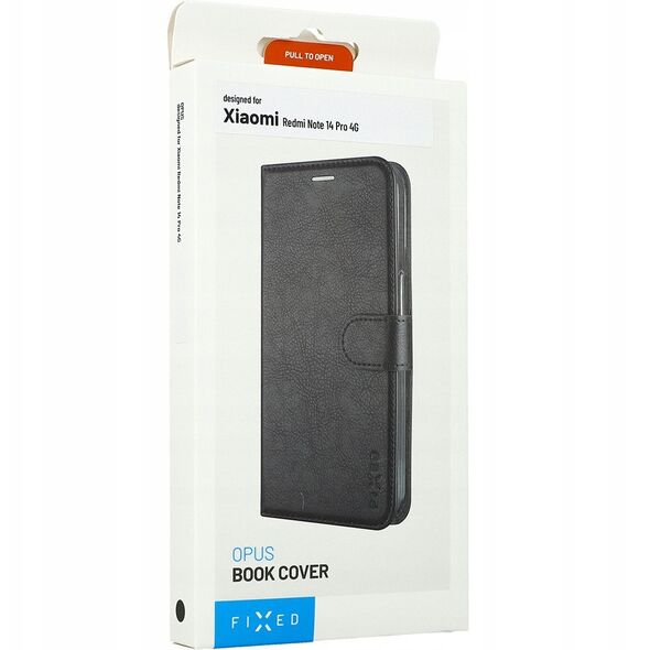 Fixed Opus | Book Case | Xiaomi | Redmi Note 14 Pro 4G | Δέρμα | Μαύρο