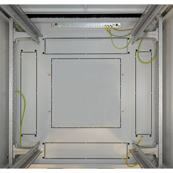 EFB 48,3εκ 19 ιντσών Serverschrank PRO MODULAR 42HE 800X1000 RAL 7035 Γκρι IP20 χωρίς πόρτες και πλευρικά πάνελ