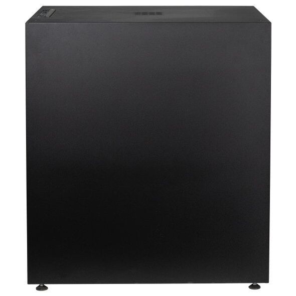 EFB 19 ιντσών ντουλάπα δικτύου OFFICE SERIE 12HE 600X600 RAL9005 Μαύρο IP20 πλήρως συναρμολογημένο και αποσυναρμολογούμενο γυάλινη πρόσοψη 30KG φορτίο