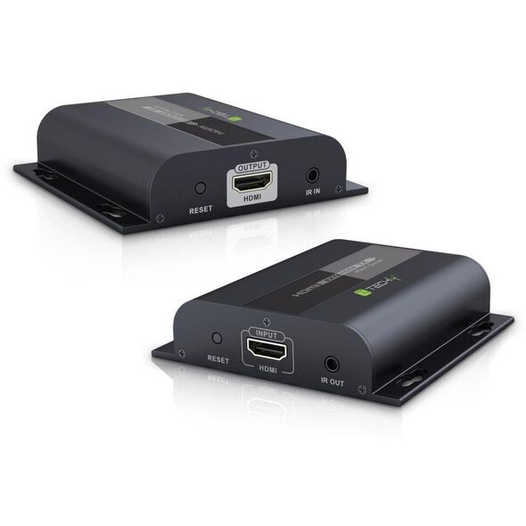 TECHLY HDBitT HDMI Extender Set Αποστολέας και Δέκτης μέσω IP μέσω καλωδίου δικτύου Cat5/5e/6 έως 80-120m μήκος μετάδοσης