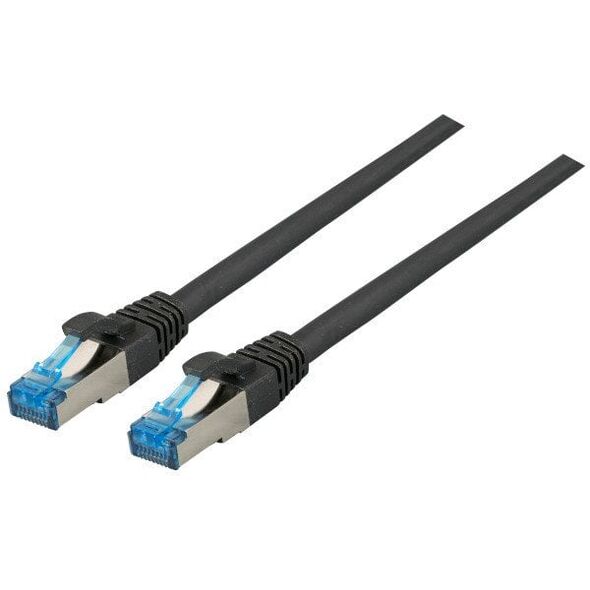EFB RJ45 Patchkabel S/FTP Cat6A Superflex LSZH ΜΑΥΡΟ Μήκος 20m 10Gbit 500MhZ 100 τοις εκατό Χαλκός με Cat 7 Rohkabel