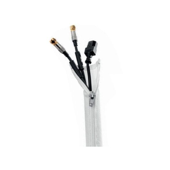 HAGOR KSR 1 Μέτρο Weiss - 45mm Καλωδιοκάλυμμα με Φερμουάρ Μήκος 1 Μέτρο Πλάτος 45mm
