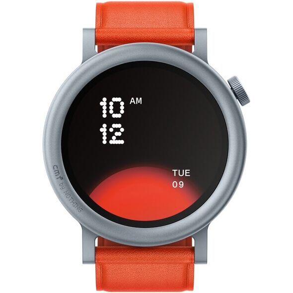 CMF by Nothing Watch Pro 2 smartwatch, πορτοκαλί δερμάτινο λουράκι