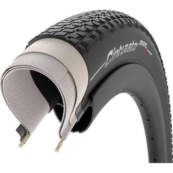 Κάλυμμα Cinturato Gravel Pirelli H 40-622 Μαύρο