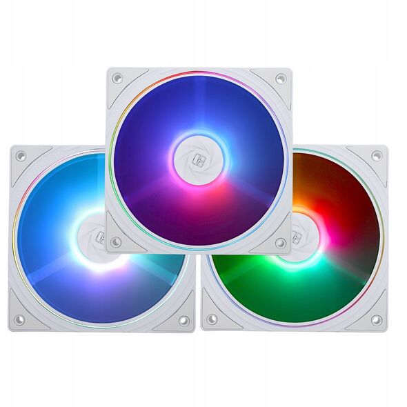 Thermalright TL-S12W-S X3 PWM ARGB Λευκός 3τμχ. (120mm) (Λευκοί) Ανεμιστήρες