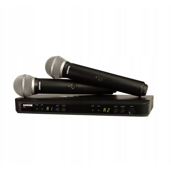 BLX288E/PG58-H8E - System bezprzewodowy z podwójnym odbiornikiem i mikrofonami PGA58 (518-542 MHz)