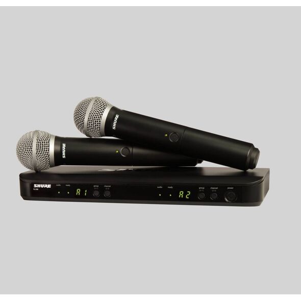BLX288E/PG58-H8E - System bezprzewodowy z podwójnym odbiornikiem i mikrofonami PGA58 (518-542 MHz)