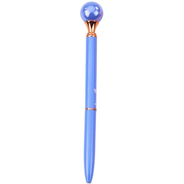 Długopis Z Dużą Perłą Obrotowy Mechanizm Niebieski Tusz 1.0mm Mix LEAN