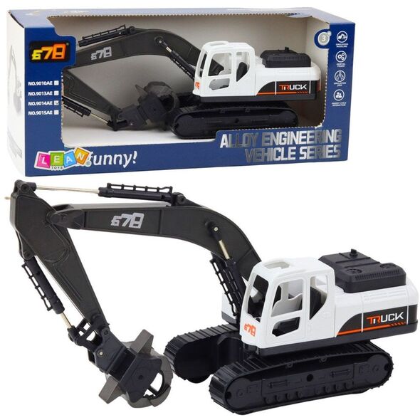 Koparka Gąsienicowa Chwytak Ruchoma Łyżka Obrót 360 LEAN Toys
