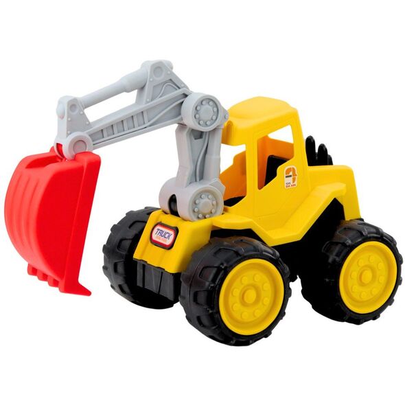 Koparko Ładowarka Ogrodowa Do Piasku Dziecięca Żółta LEAN Toys