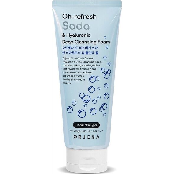 Orjena Oh-refresh pianka do mycia twarzy soda & hyaluronic 180ml