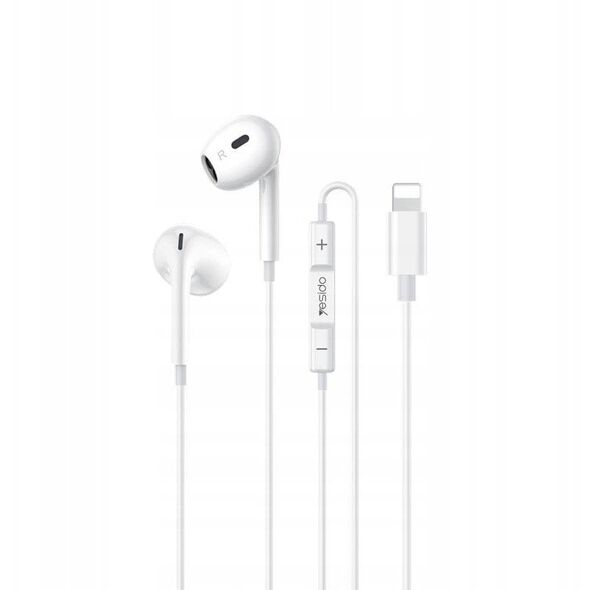 yesido Ακουστικά YH51 Lightning 120cm, WHITE / BIAŁY