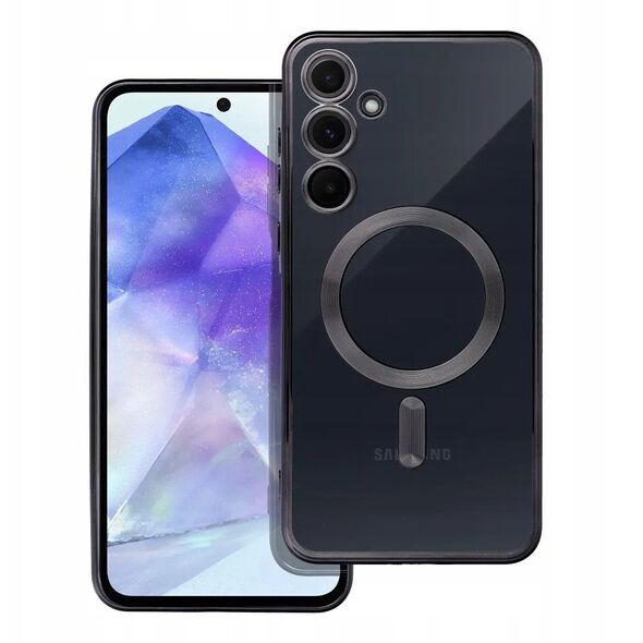 Θήκη ELECTRO MAG COVER συμβατή με MagSafe για SAMSUNG A55 μαύρο