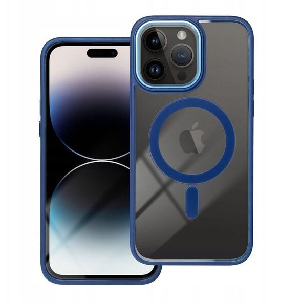 Θήκη COLOR EDGE MAG COVER συμβατή με MagSafe για IPHONE 16 μπλε