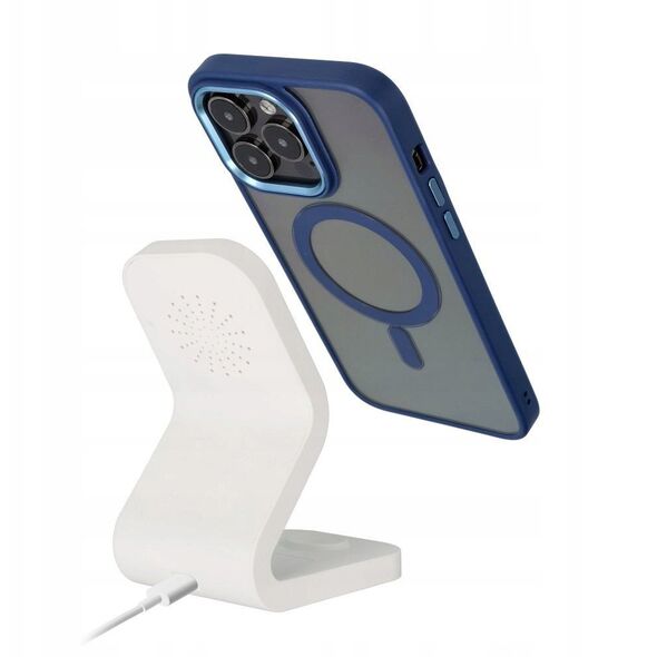 Θήκη COLOR EDGE MAG COVER συμβατή με MagSafe για IPHONE 16 μπλε