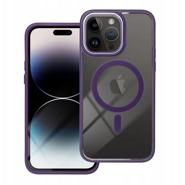 Θήκη COLOR EDGE MAG COVER συμβατή με MagSafe για IPHONE 16 Pro Max μωβ