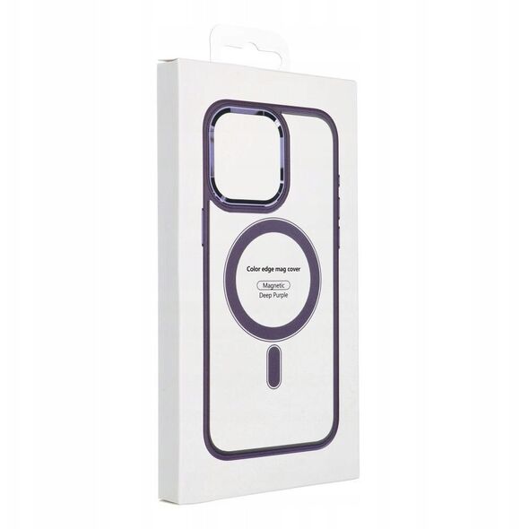 Θήκη COLOR EDGE MAG COVER συμβατή με MagSafe για IPHONE 16 Pro Max μωβ