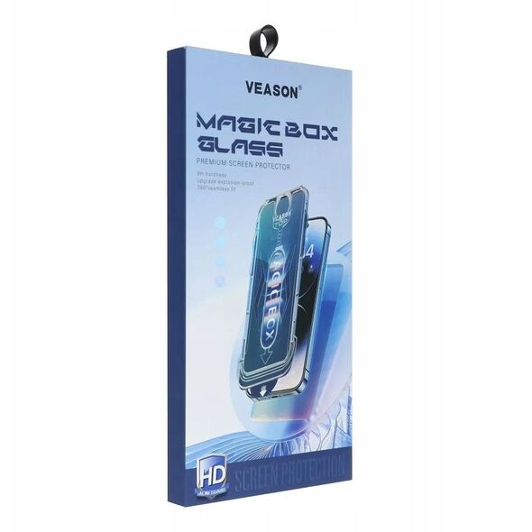 Προστατευτικό Γυαλί 6D Pro Veason Easy-Install Glass + Εφαρμογέας - για Iphone 16 μαύρο