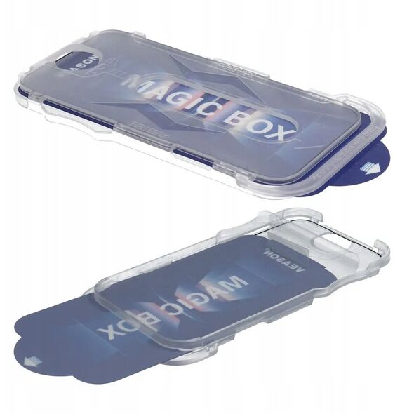 Προστατευτικό Γυαλί 6D Pro Veason Easy-Install Glass + Εφαρμογέας - για Iphone 16 μαύρο