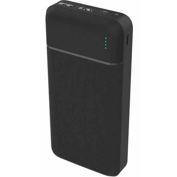 PLATINET POWER BANK SET 20000 mAh + 20W PD CHARGER + 1M CABLE BLACK [46219]