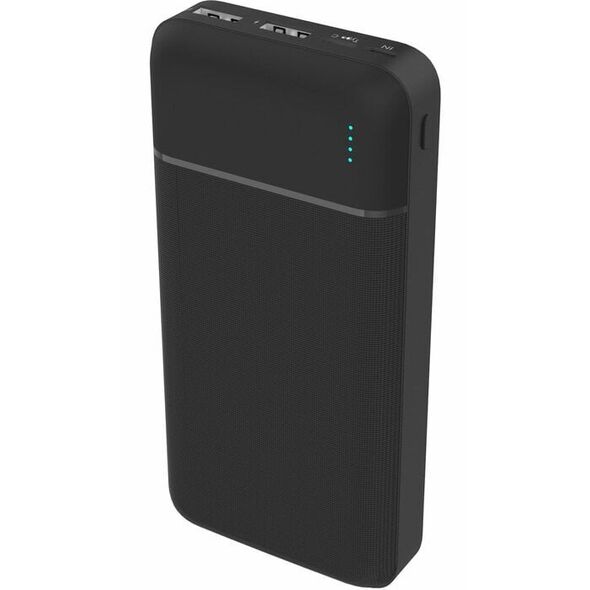 PLATINET POWER BANK SET 20000 mAh + 20W PD CHARGER + 1M CABLE BLACK [46219]