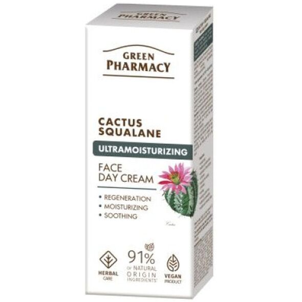 Green Pharmacy Cactus Squalane Ultranawilżający krem do twarzy na dzień z kaktusem i skwalanem 50ml