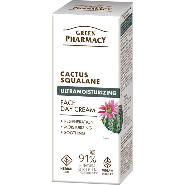 Green Pharmacy Cactus Squalane Ultranawilżający krem do twarzy na dzień z kaktusem i skwalanem 50ml