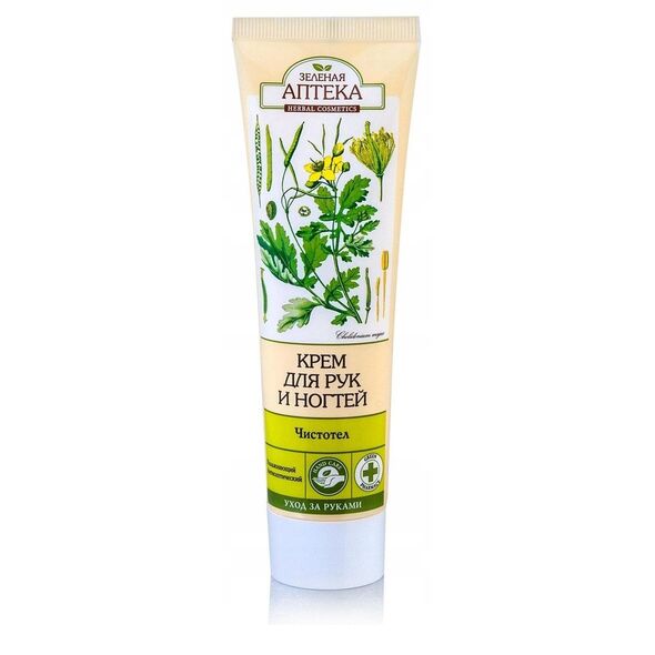 Green Pharmacy Krem do rąk i paznokci glistnik i kwiat lipy 100ml