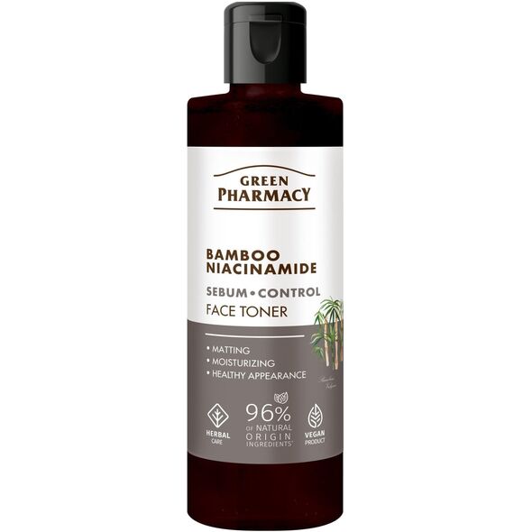 GREEN PHARMACY Bambus + Niacynamid Tonik do twarzy 200 ml