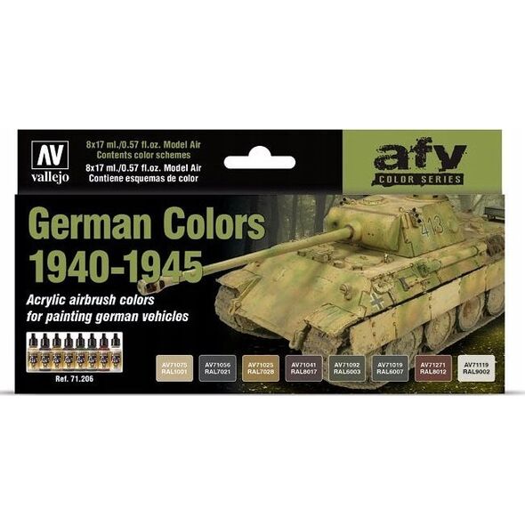 Vallejo Vallejo: AFV - German Colors 1940-1945 8x17
