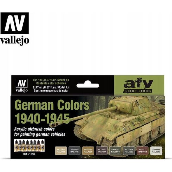 Vallejo Vallejo: AFV - German Colors 1940-1945 8x17