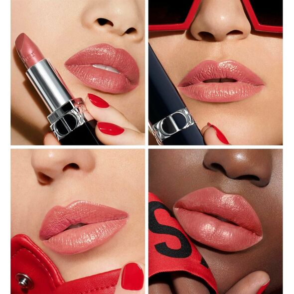 Dior DIOR Rouge Dior Couture Colour Lipstick Floral Lip Care Long Wear 525 Cherie Metallic
