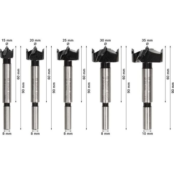 Hinge cutting bit EXPERT Lam Wood Set