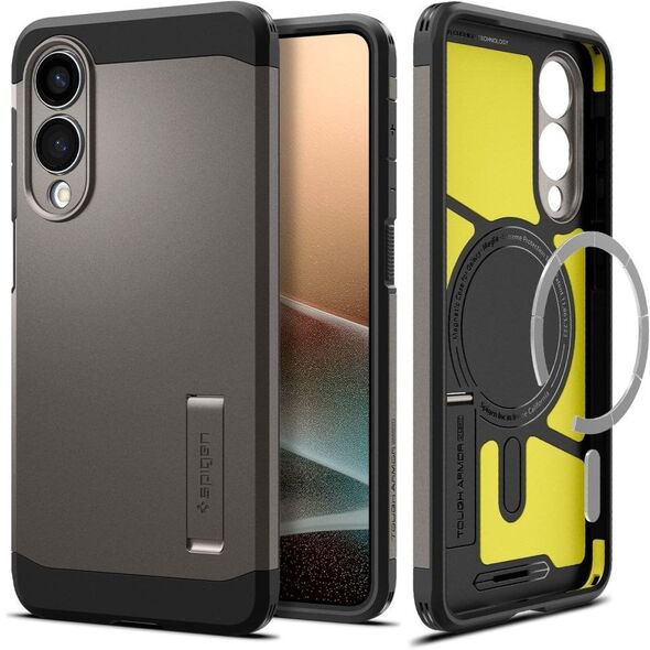 Spigen Tough Armor MagSafe - Θήκη για Samsung Galaxy S25 Edge (Gunmetal)