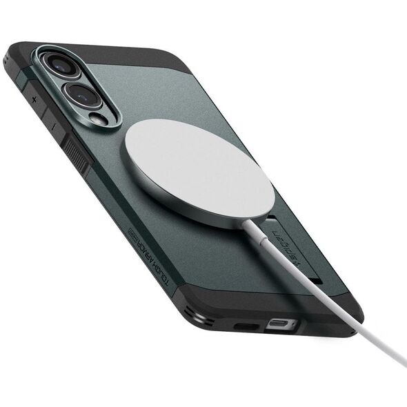 Spigen Tough Armor MagSafe - Θήκη για Samsung Galaxy S25 Edge (Abyss Green)