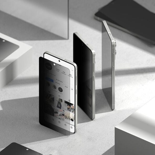 RINGKE EASY SLIDE 2-PACK GALAXY S25 EDGE PRIVACY TEMPERED GLASS