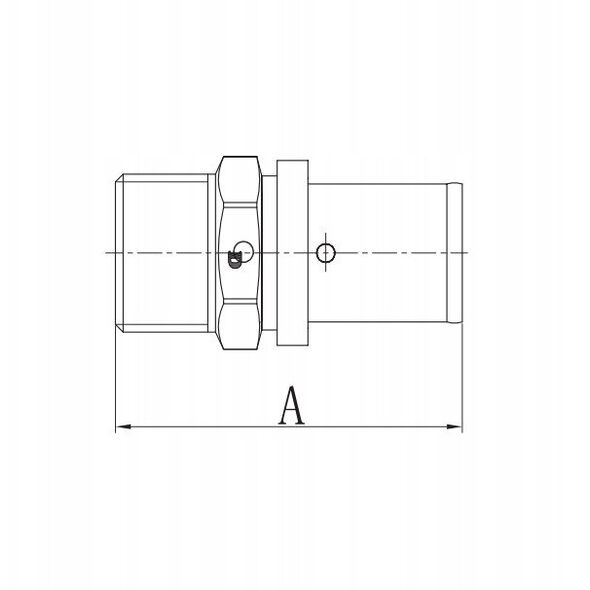 Σύνδεσμος συμπίεσης Diamond ZŁ-CH, PEX-AL-PEX, ορείχαλκος 3/4"x20 FZZ-001.3/4X20.ZŁ-CH