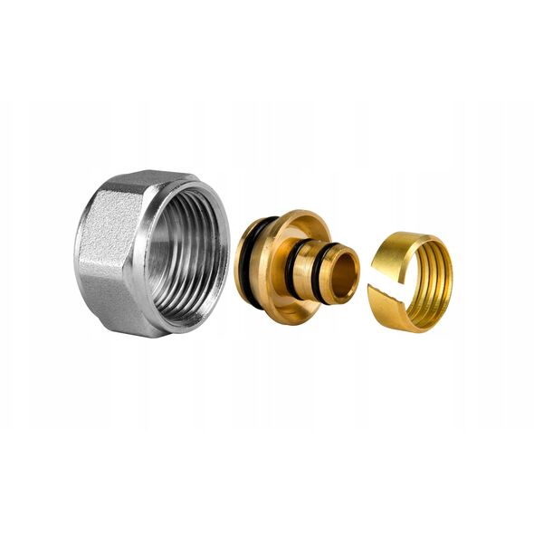 Σύνδεσμος συμπίεσης Diamond ZŁ-DZ, PEX-AL-PEX, ορείχαλκος 1"x32 FZZ-002.1X32.ZŁ-DZ