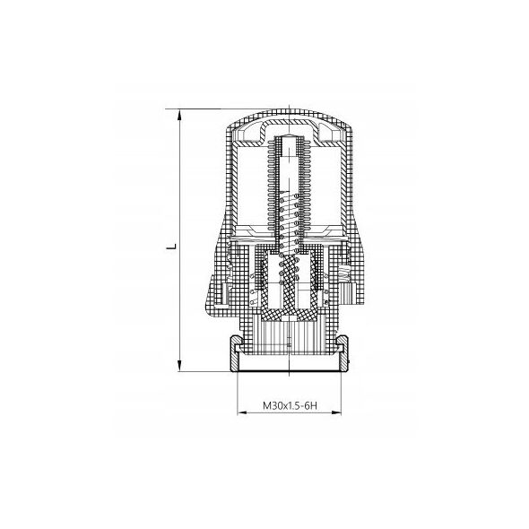 Diamond θερμοστατική κεφαλή μοντέλο 399, λευκή ART.399