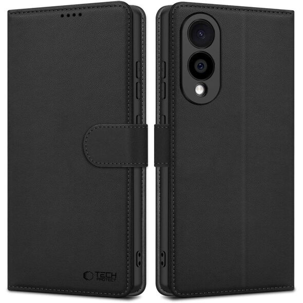 Etui z klapką Tech-Protect Wallet Samsung Galaxy S25 Edge Black