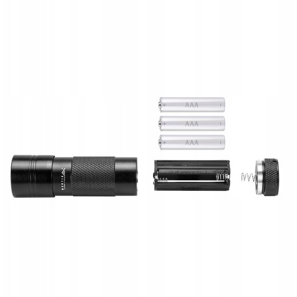Φακός LED UV αλουμινίου 395nm Montis MT156