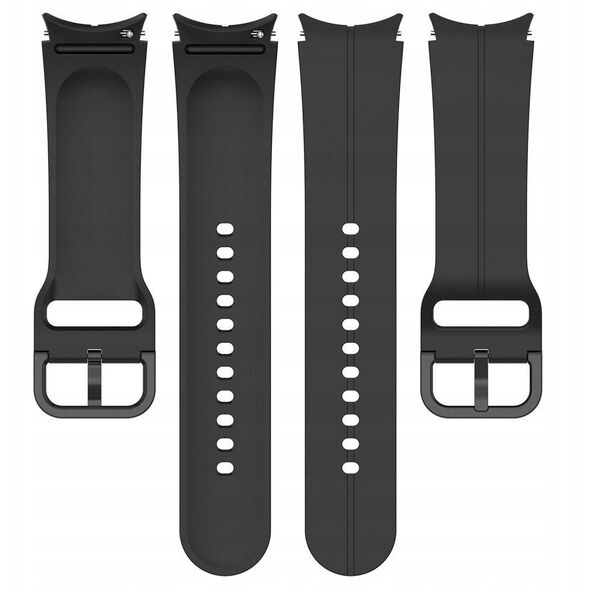 Σιλικονούχο λουράκι για SAMSUNG Watch 4 / 5 μαύρο (5)