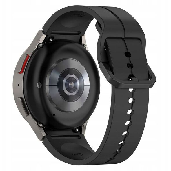 Σιλικονούχο λουράκι για SAMSUNG Watch 4 / 5 μαύρο (5)