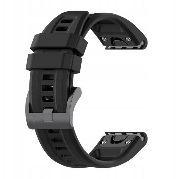 Σιλικονούχο λουράκι για GARMIN FENIX 3 / 3HR / 5X / 6X / 6X Pro / 7X / 7X Pro μαύρο (9)